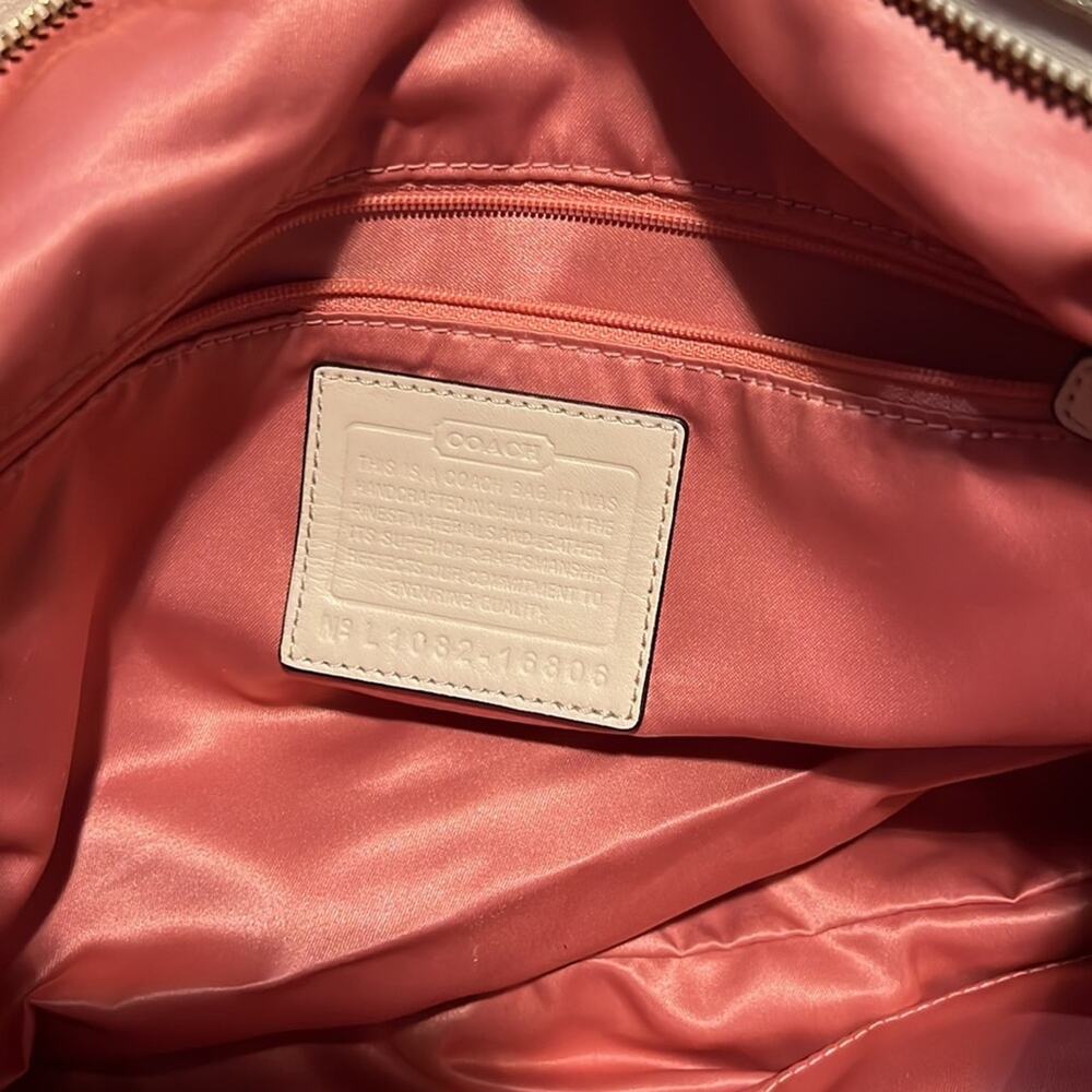 Coach Kristin Signature C Cream/Gold Canvas Satchel - Picture 9 of 11